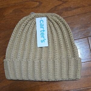Carter's Beige Knit Beanie Hat Size 8 Unisex